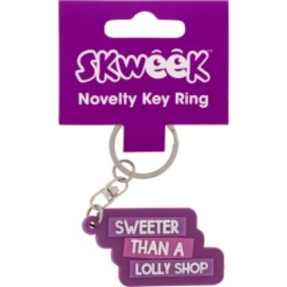 Picture of KEY RING SKWEEK NOVELTY RUBBER PURPLE