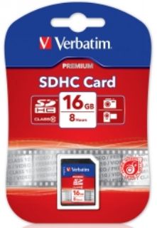 Picture of MEMORY CARD VERBATIM CLASS 10 SDHC 16GB