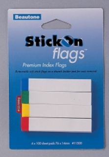 Picture of STICK ON FLAGS B/TONE 14X76 4 COL