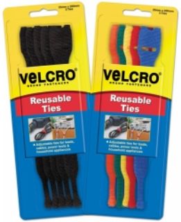 Picture of VELCRO CABLE TIES REUSABLE ASST COLS PK5