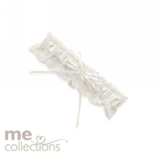 Picture of WEDDING GARTER WITH LACE ME PEARL HEART