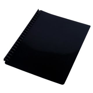 Picture of DISPLAY BOOK A4 REFILLABLE BLACK 2O PG